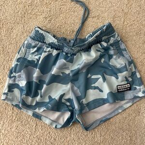 Adidas Blue Camo Shorts - Women’s S